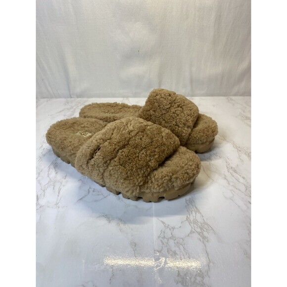 UGG COZETTA CHESTNUT CURLY SHEEPSKIN COMFORT SLIPPERS, WOMEN US 8/ EUR 39 - Picture 1 of 9